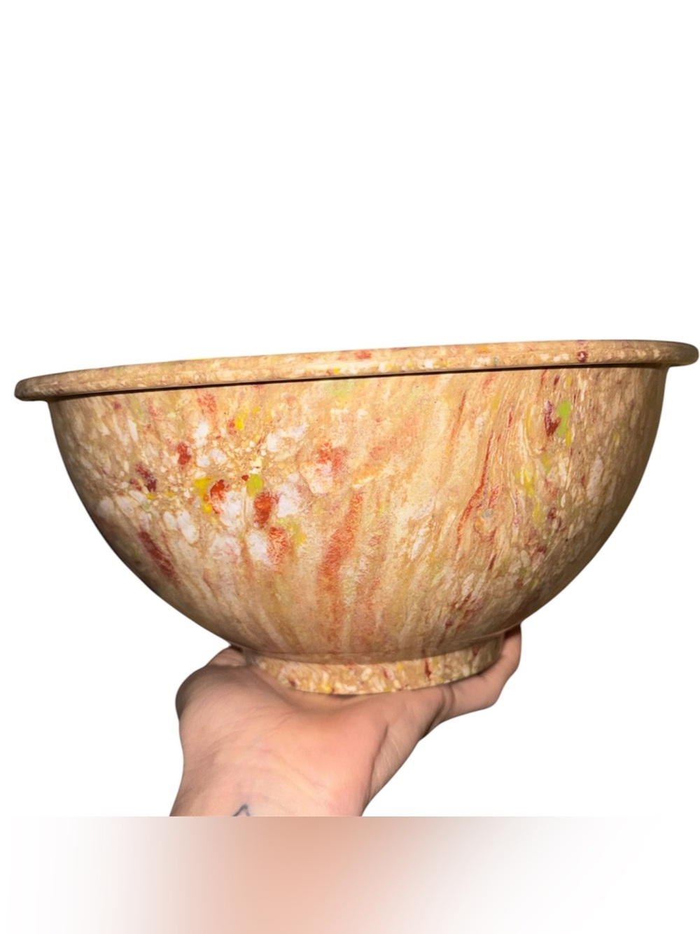 vintage multicoloured texas ware mixing bowl